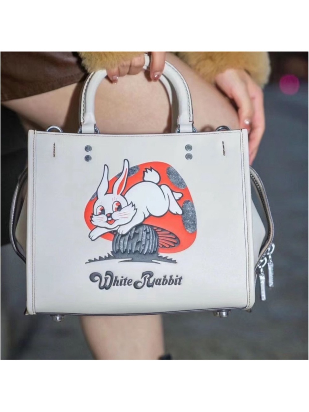 Coach x White Rabbit Candy LNY Bunny Rogue Bag 25 Asia exclusive RARE Easter Day